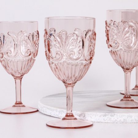 Acrylic Wine Glass - Pale Pink